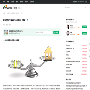 商业贷款可以贷三次吗？了解一下！ - 吉屋房产百科